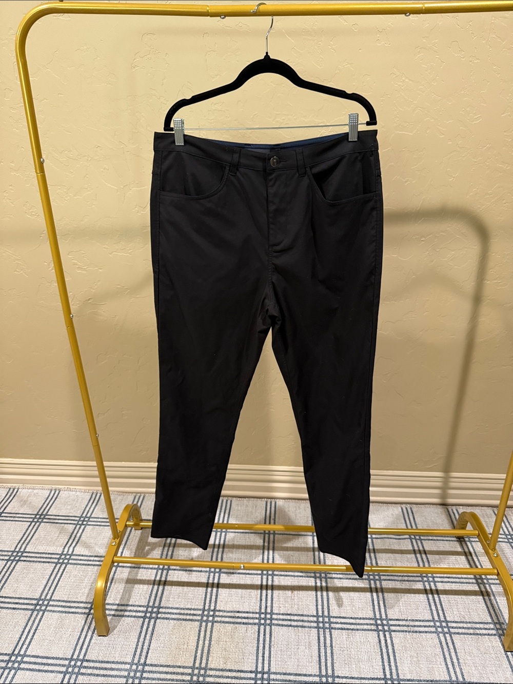 Men's Black Palm Pants - Tailored Stretch Comfort